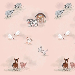 Farm Animals – Pink