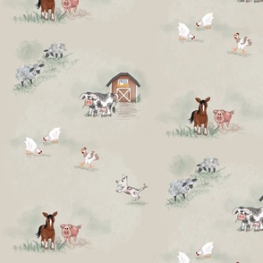 Farm Animals – Beige