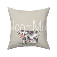 Cow Moo-Moo Farm Animal - Beige