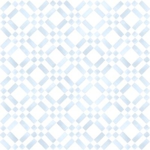 Small Quinlan Soft Blue on White
