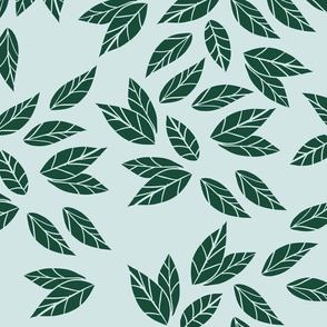 PantoneUltraSteadyLeaves-DarkGreen-MintGreen