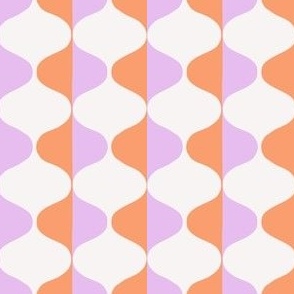  Pink and Orange Geometric Shapes for Baby and Kids - 3 x 3 in