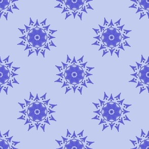 Purple Floral Mandala Pattern