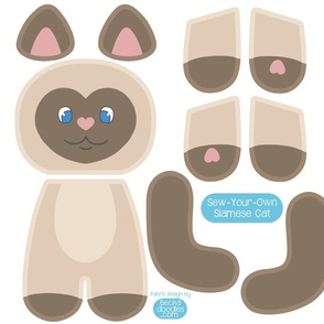 sew-your-own Siamese cat