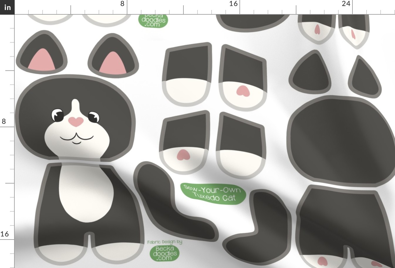 sew-your-own tuxedo cat