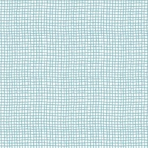 Medium - Blue net on white