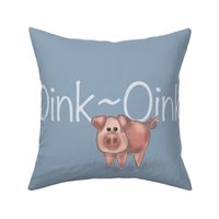 Pig Oink-Oink Farm Animal - Blue