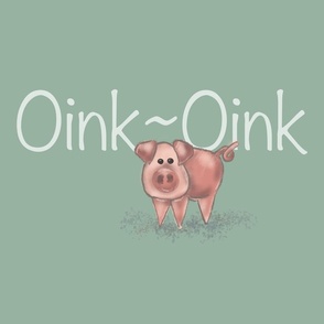 Pig Oink-Oink Farm Animal - Green