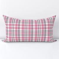 Classic Pink Plaid Brown Accents - Magical Meadow