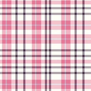 Classic Pink Plaid Brown Accents - Magical Meadow