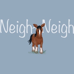 Horse Neigh-Neigh Farm Animal - Blue