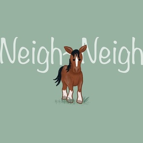 Horse Neigh-Neigh Farm Animal - Green