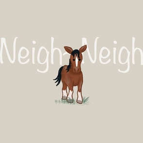 Horse Neigh-Neigh Farm Animal - Beige