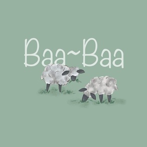Sheep Baa-Baa Farm Animal - Green