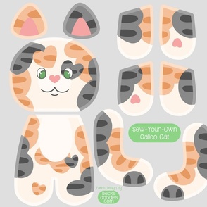 sew-your-own  calico cat