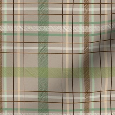 Forrest Plaid in Brown and Green