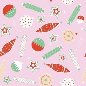 Medium / Christmas Ornaments - Pink - Barbiecore - Festive - Holiday Decor - Christmastime