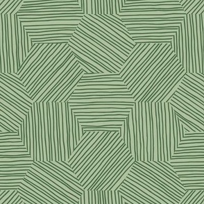 Hexagon Weave in Sage Green