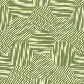 Hexagon Weave in Spring Green