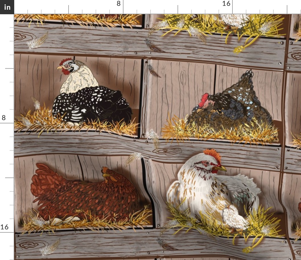 Nestled-The Chicken House - Large repeat 