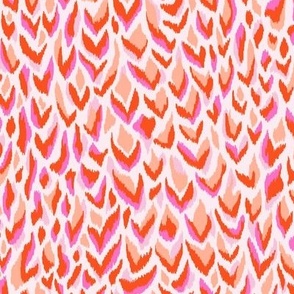 Abstract Animalier Pink Red