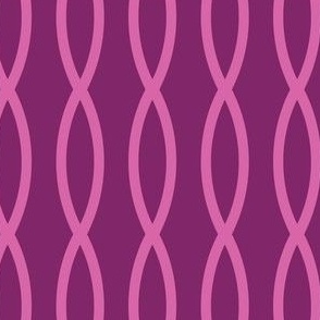 Pink Arcs on Burgundy