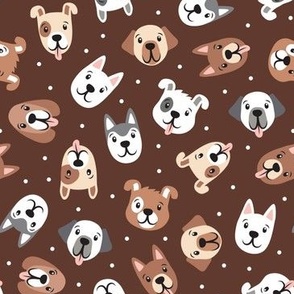 puppy dogs - cute dogs - brown - C23