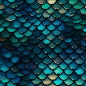 Blue Mermaid Scales