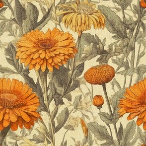 Calendula on Canvas