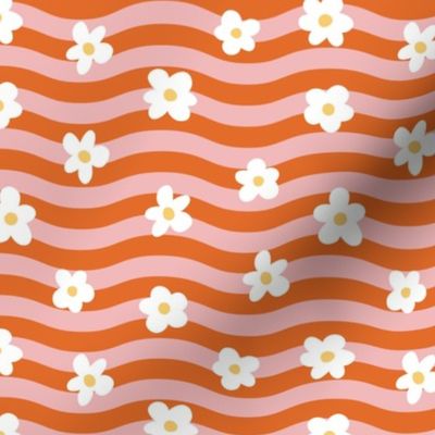 Groovy Flowers - Orange