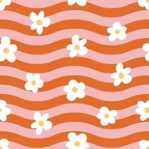 Groovy Flowers - Orange