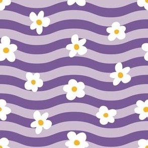 Groovy Flowers - Purple