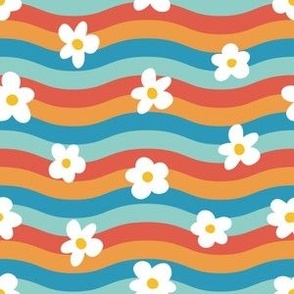 Groovy Flowers - Retro