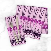 Festive Stripe fuchsia and aubergine 