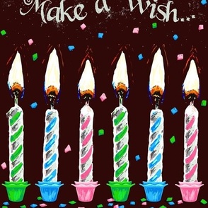 Make a Wish Birthday Candles