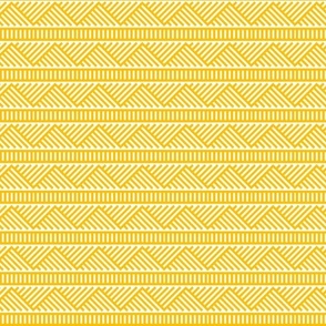 Golden Wheat - Ladder Stripes - Amber Yellow on White - Abstract Textured Geometric Ornament - Line Art - Rural Pattern - Small Horizontal