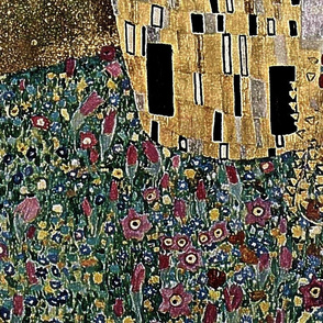Gustav Klimt's The Kiss 1908 Large