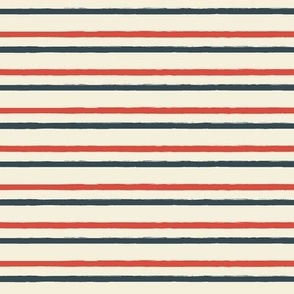 Red White and Blue Stripes - Mail Stripes - LARGE SCALE - Love, Pete By Airmail