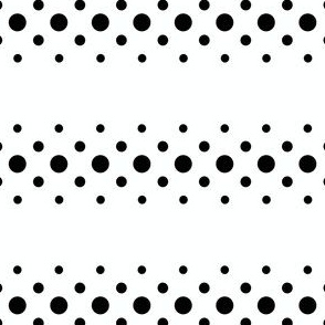 black 'n' white dot ribbon