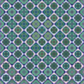 Floral Whirlpool quilt panel 