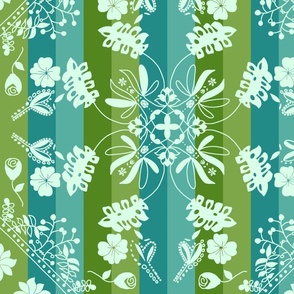 Pattern Clash (Blue Green)