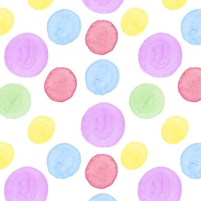 Birthday linens pastel dots