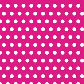 Polka Dots-Bright Pink-Pantone 219-Small
