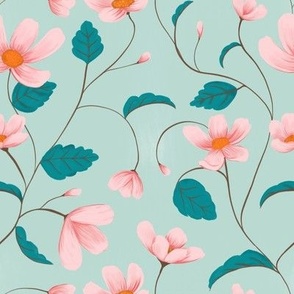 PinkFloral on Mint