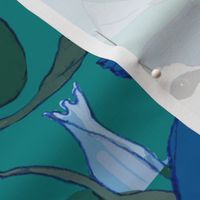 Blue Jays Botanical Print