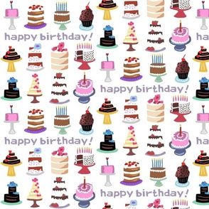 Happy birthday cakes