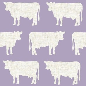 lavender + latte cows