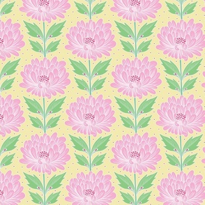 Novelty Print Large Flowers - pink.