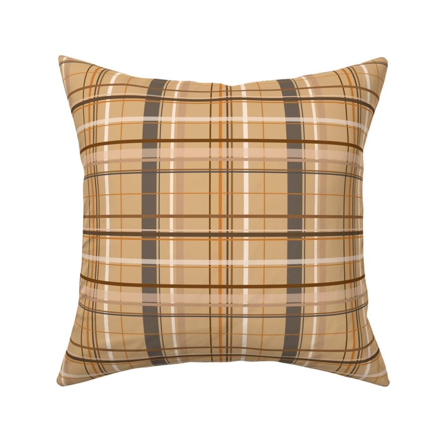 tan beige sand ebony bronze plaid