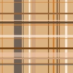 tan beige sand ebony bronze plaid